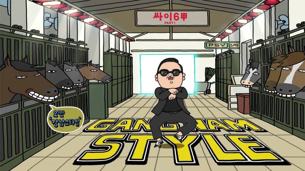 components to a viral video gangnam style