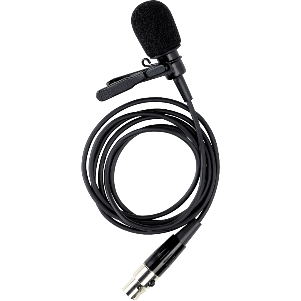 setting up an office studio lav mic