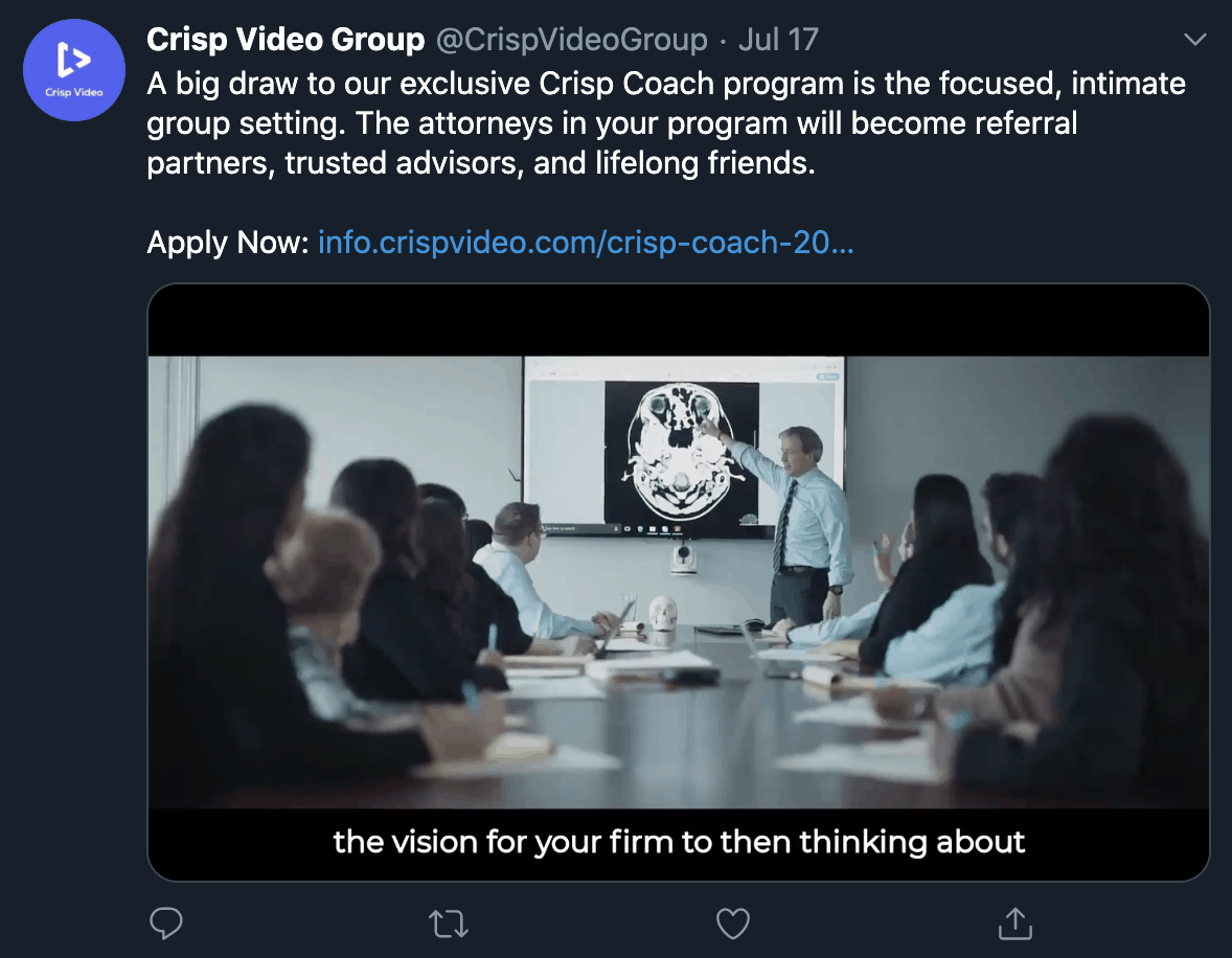 how to link your video to Twitter