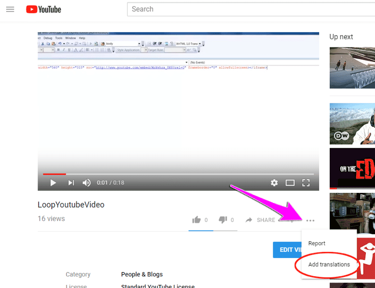How to Add YouTube captions to videos